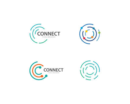 Circuit technology  vector templateのイラスト素材