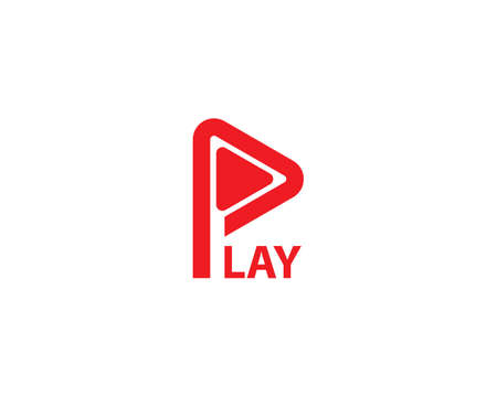 play symbol Vector icon templateのイラスト素材