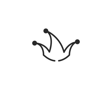 Clown hat symbol template illustration vectorのイラスト素材