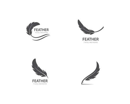 feather  vector templateのイラスト素材