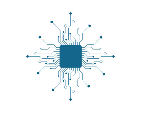 circuit technology vector template