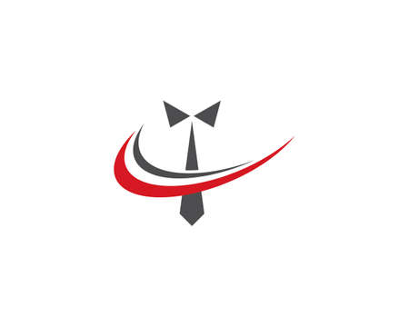 Tie logo vector icon templateのイラスト素材