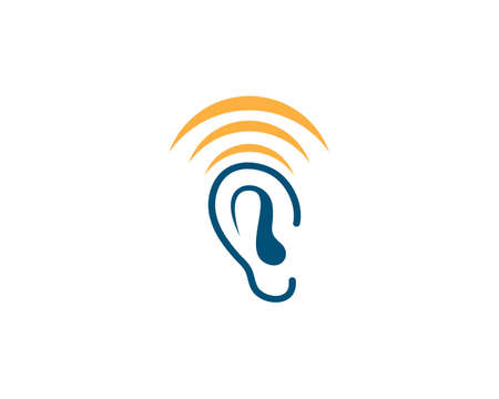 Hearing Logo Template vectorのイラスト素材