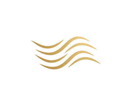 Hair wave   vector icon templateのイラスト素材
