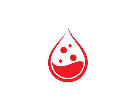 Blood ilustration logo vector templateのイラスト素材