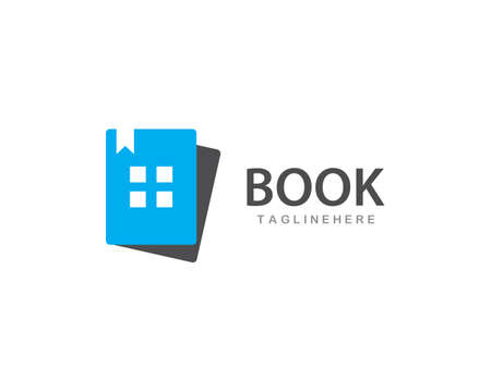 Book Logo Template vector Illustration designのイラスト素材