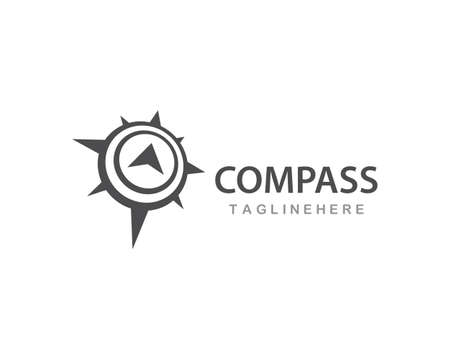 Compass Logo Template vector icon illustration designのイラスト素材