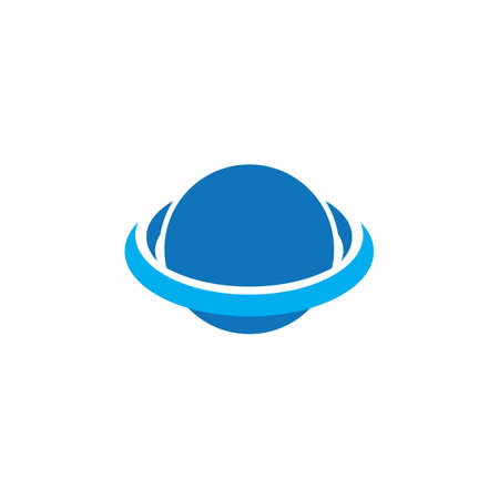 Globe technology ilustration logo vector templateのイラスト素材