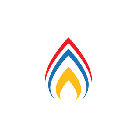 Fire flame Logo Template vectorのイラスト素材