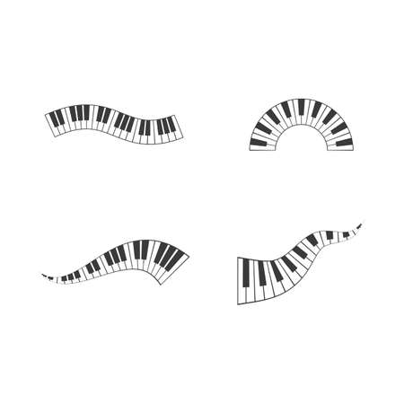 Piano icon vector ilustration templateのイラスト素材