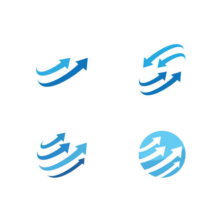Arrow ilustration logo vector templateのイラスト素材