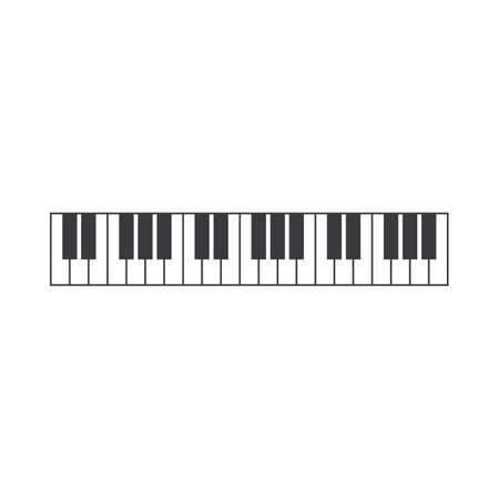 Piano icon vector ilustration templateのイラスト素材