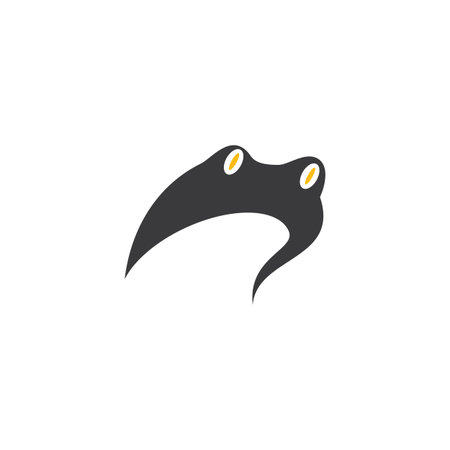 Frog Logo Template vector illustrationのイラスト素材