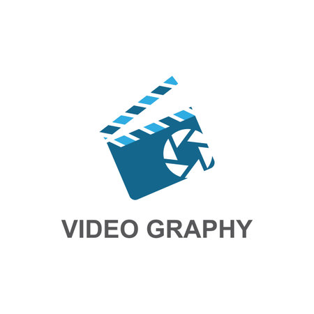 Camera Movie logo vector template