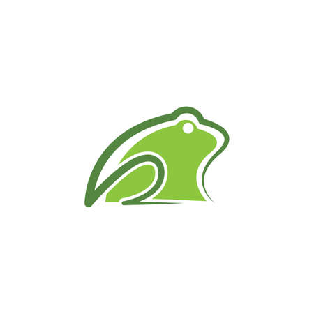 Frog Logo Template vector illustrationのイラスト素材