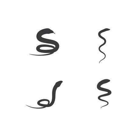 Snake logo vector ilustration templateのイラスト素材