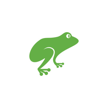 Frog Logo Template vector illustration