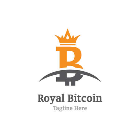 Bit coin icon template vector designのイラスト素材