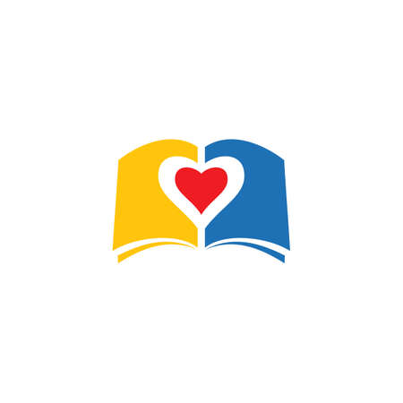 Book Logo Template vector Illustration designのイラスト素材