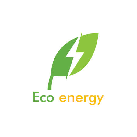 Eco energy Logo Template vector icon illustration designのイラスト素材