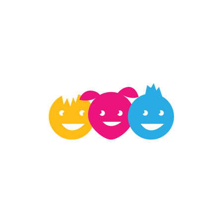 kids play logo vector templateのイラスト素材
