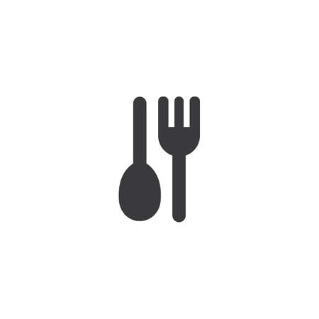 fork and spoon icon templateのイラスト素材