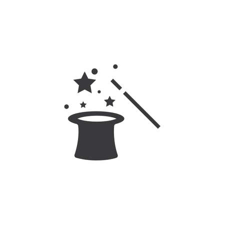 Wand Magic hat iconのイラスト素材