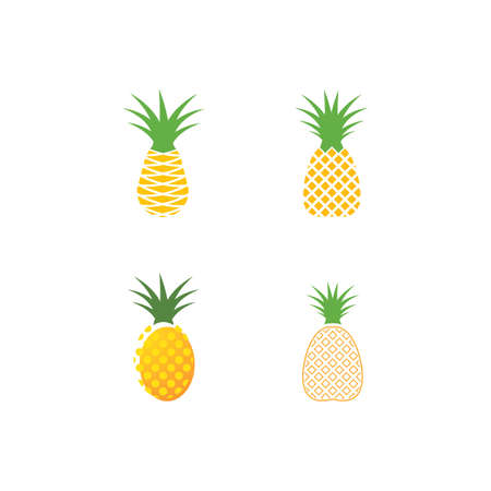 Pineapple icon illustration templateのイラスト素材