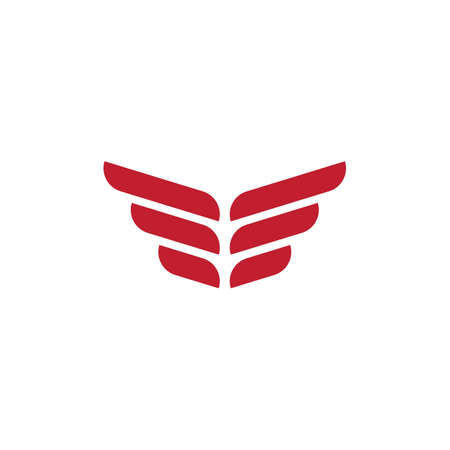 Wing symbol illustrationのイラスト素材