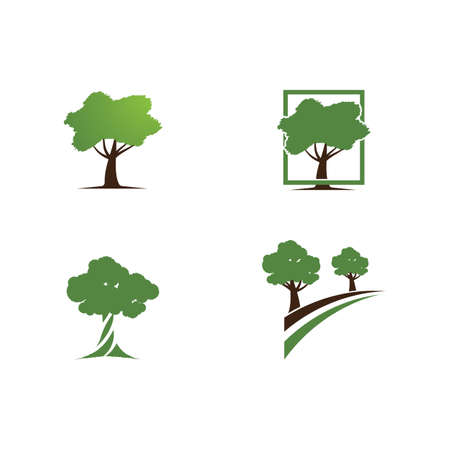 Tree icon template illustrationのイラスト素材