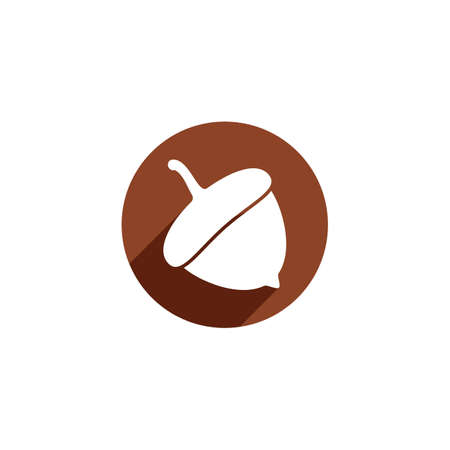 Acorn illustration templateのイラスト素材