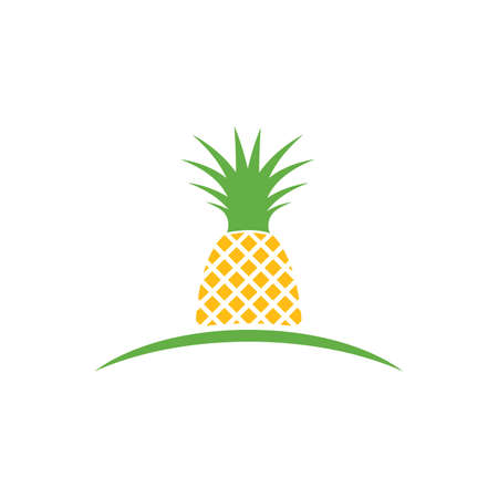 Pineapple illustration templateのイラスト素材