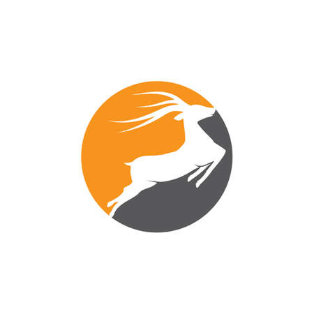 Deer illustration   vector templateのイラスト素材
