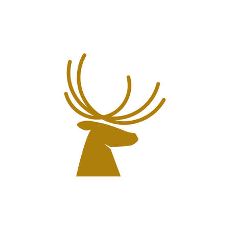 Deer illustration  vector templateのイラスト素材