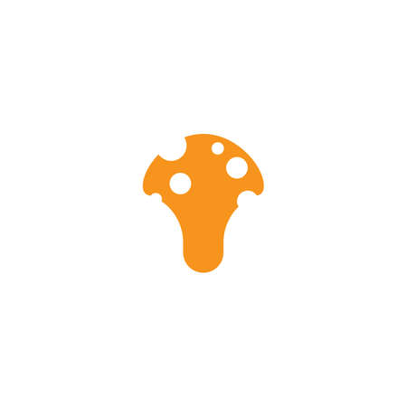 healthy mushroom  vector templateのイラスト素材