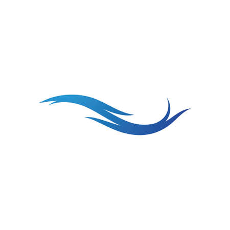 Water wave Logo design vector Templateのイラスト素材