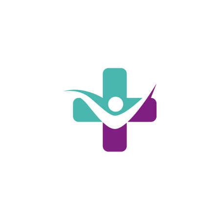Cross Medical Logo template vector illustration designのイラスト素材