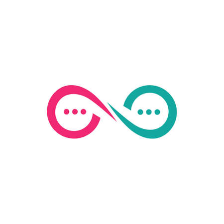 Speech bubble icon and Logo template vector illustrationのイラスト素材