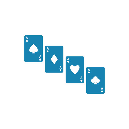 Playing card icon vector ilustration template