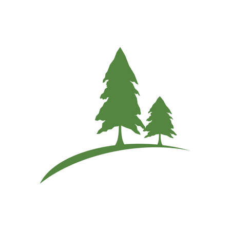 Pine tree  illustration vector designのイラスト素材
