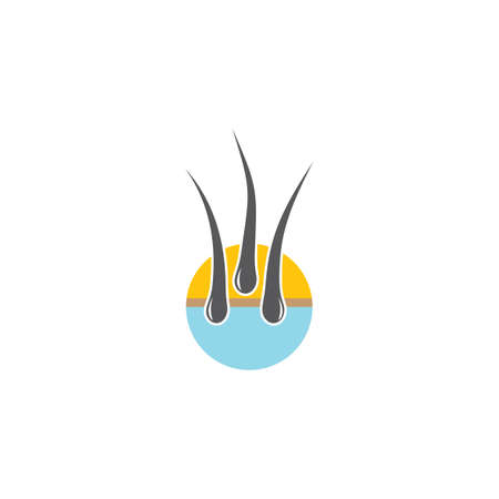 Follicle Hair treatment  vector icon templateのイラスト素材