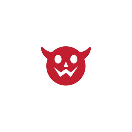 Devil face character  illustration vector templateのイラスト素材