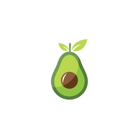 Avocado  illustration vector templateのイラスト素材