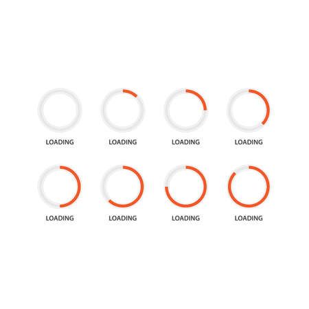 Loading indicator icon vector flat designのイラスト素材