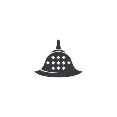 Stupa temple  flat design vectorのイラスト素材