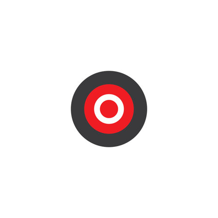 Target icon vector illustration template