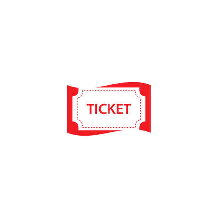 Ticket  icon vector flat designのイラスト素材