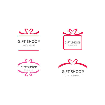 Gift Box, gift shop  icon Vector designのイラスト素材