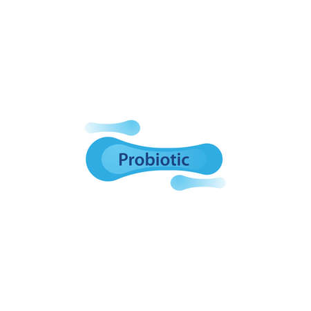 Bacterial Probiotic icon vector flat designのイラスト素材