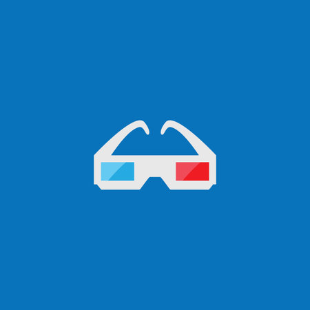 3D Glasses icon vector flat design